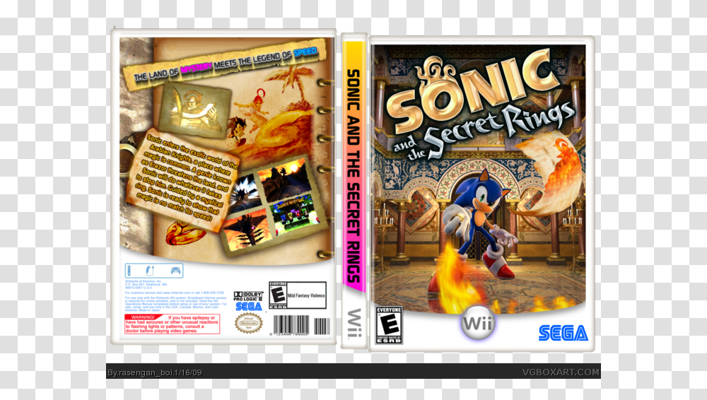 Sonic And The Secret Rings Box Art Cover Sonic And The Secret Rings, Flyer, Poster, Paper, Advertisement Transparent Png