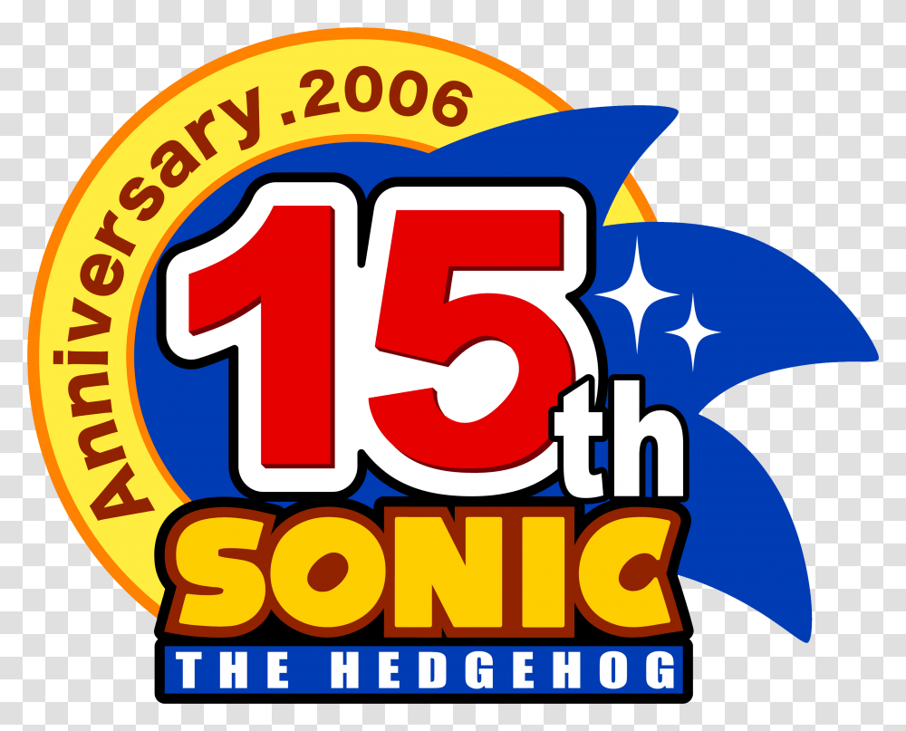 Sonic Anniversary, Label, Number Transparent Png