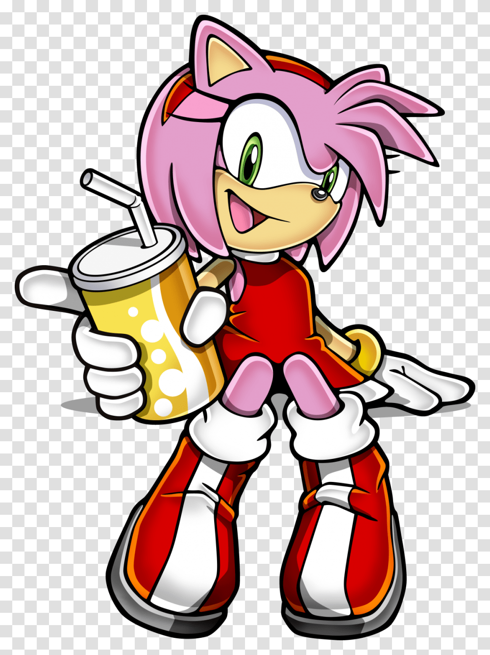 Sonic Art Assets Dvd Amy Rose Sonic Channel, Coffee Cup, Beverage, Drink Transparent Png