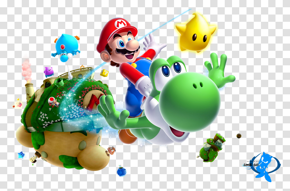 Sonic Background Super Mario Galaxy Render, Birthday Cake, Dessert, Food Transparent Png