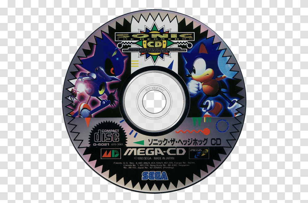 Sonic Cd Jp Disc, Disk, Dvd, Poster, Advertisement Transparent Png