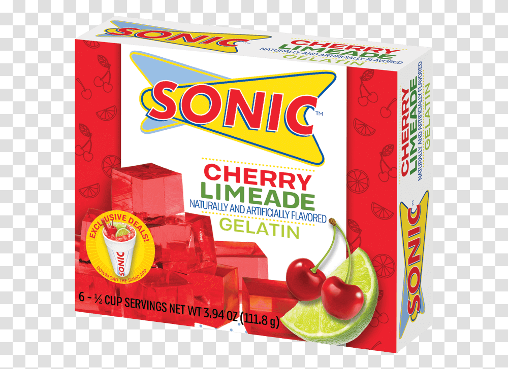 Sonic Cherry Limeade Gelatin Sonic Cherry Limeade Jello, Food, Meal, Beverage, Drink Transparent Png