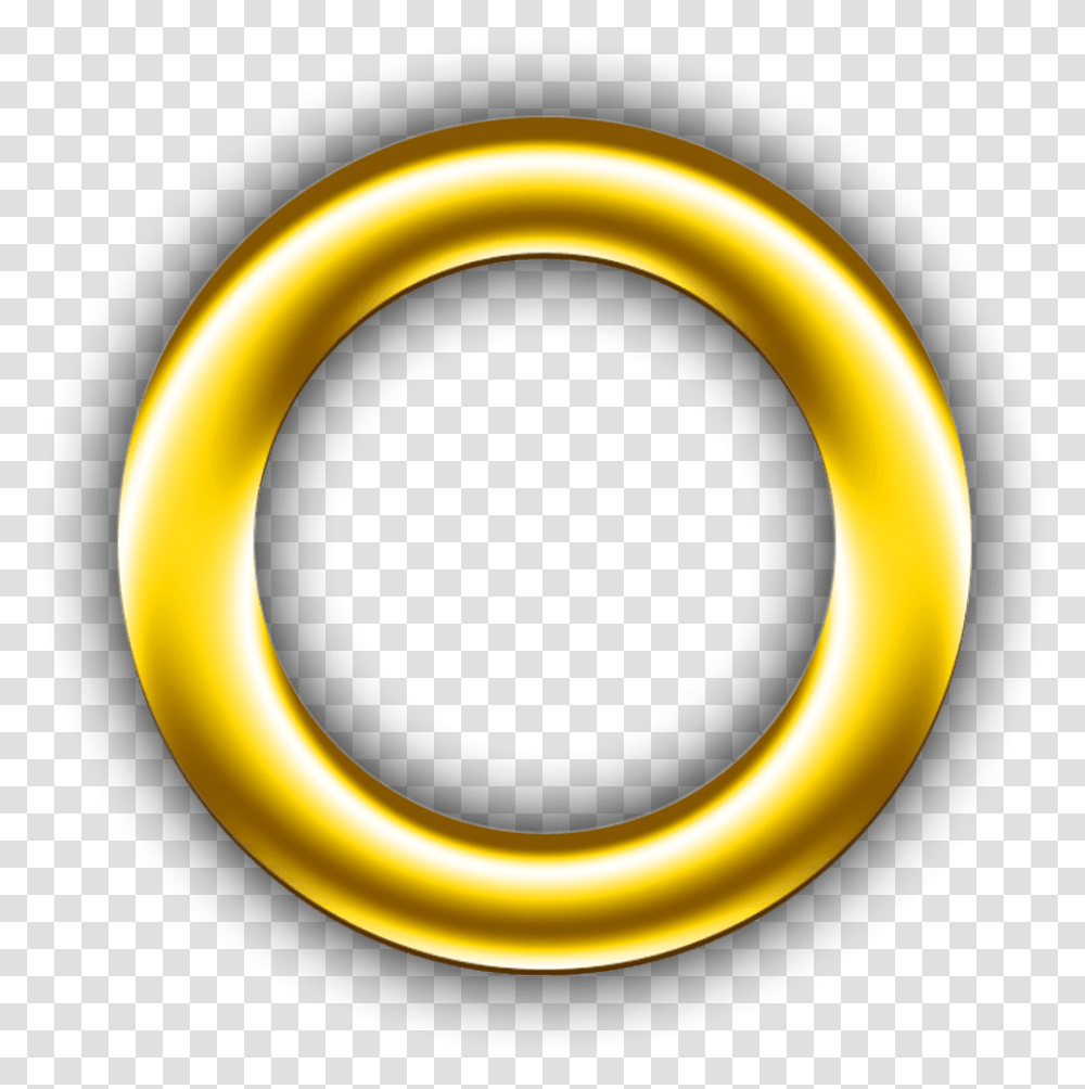 Sonic Circle, Gold, Accessories, Accessory, Jewelry Transparent Png