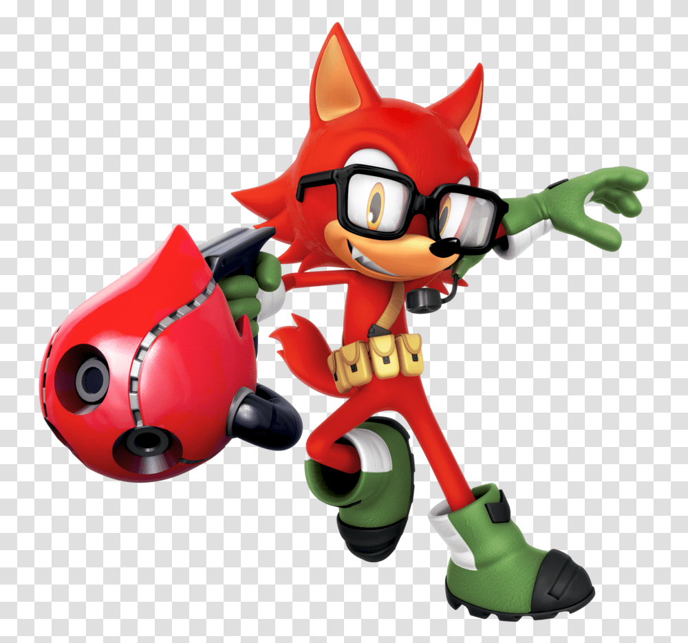 Sonic Forces Gadget The Wolf, Toy, Pac Man, Figurine, Weapon Transparent Png