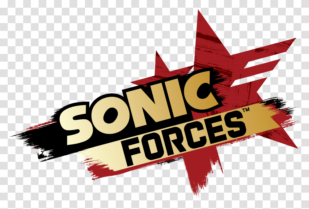 Sonic Forces Logo Image With Sonic Forces Logo, Label, Text, Poster, Advertisement Transparent Png