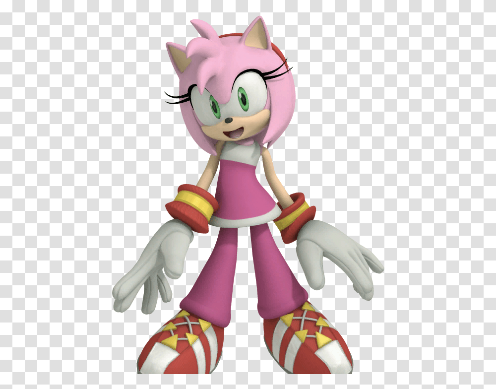 Sonic Free Riders Amy Rose Sonic Riders Zero Gravity, Figurine, Toy, Doll Transparent Png