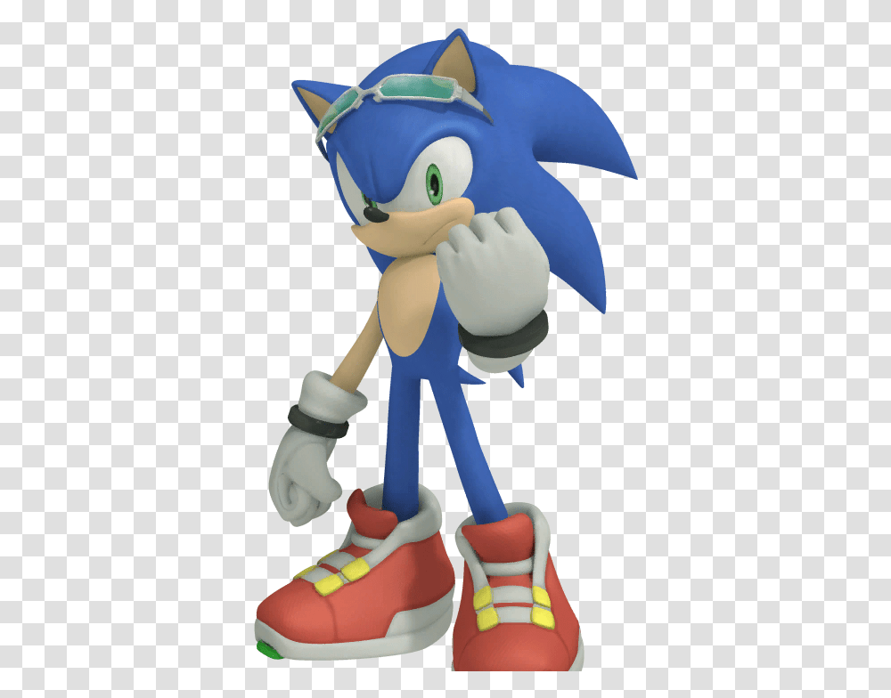 Sonic Free Riders Conversations Sonic Free Riders Sonic, Figurine, Hand, Mascot Transparent Png