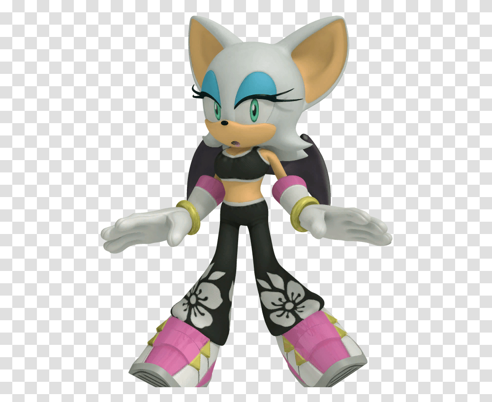 Sonic Free Riders Surprised Sonic Free Riders Rouge, Toy, Doll, Figurine Transparent Png