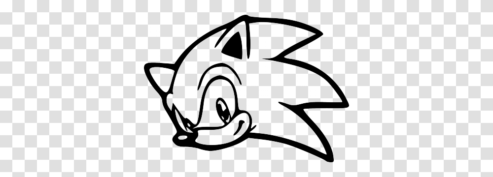 Sonic Head, Stencil, Animal, Amphibian, Wildlife Transparent Png