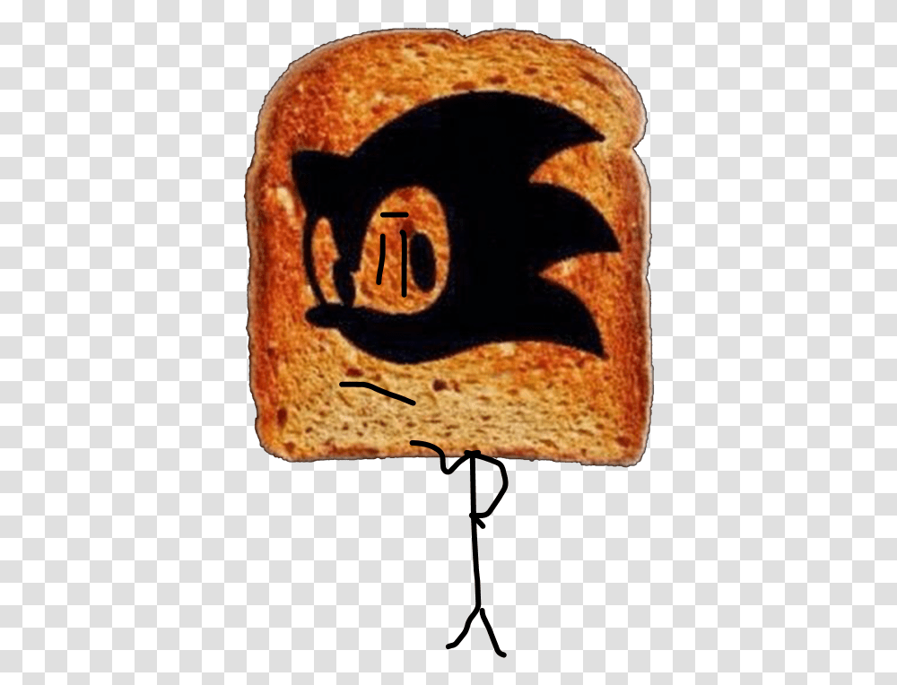 Sonic Head, Toast, Bread, Food, French Toast Transparent Png