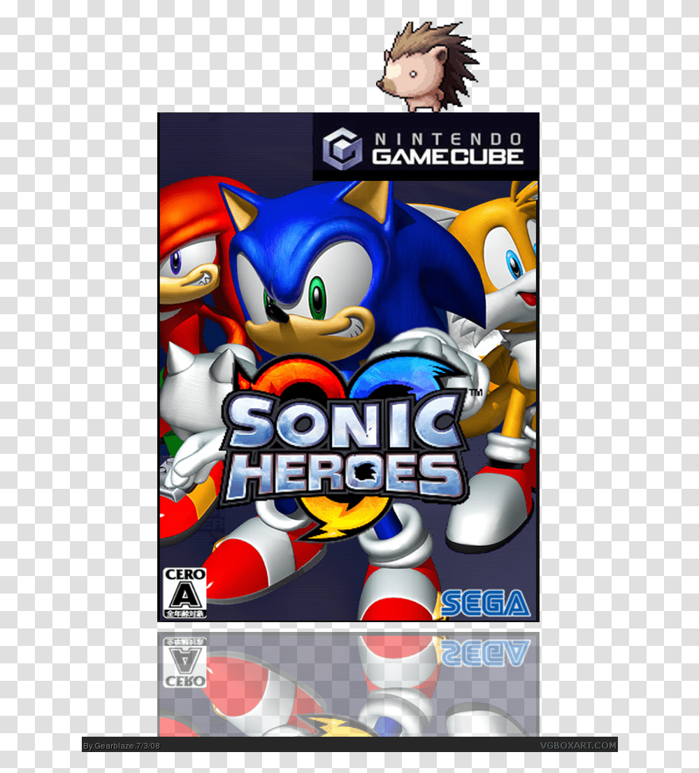 Sonic Heroes Gamecube Box Art Cover Sonic Heroes, Super Mario Transparent Png