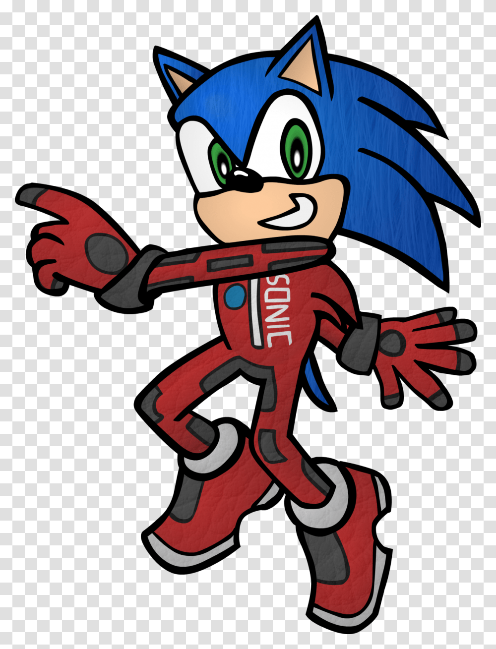 Sonic In His Racing Suit From Sonic Adventure, Nutcracker Transparent Png