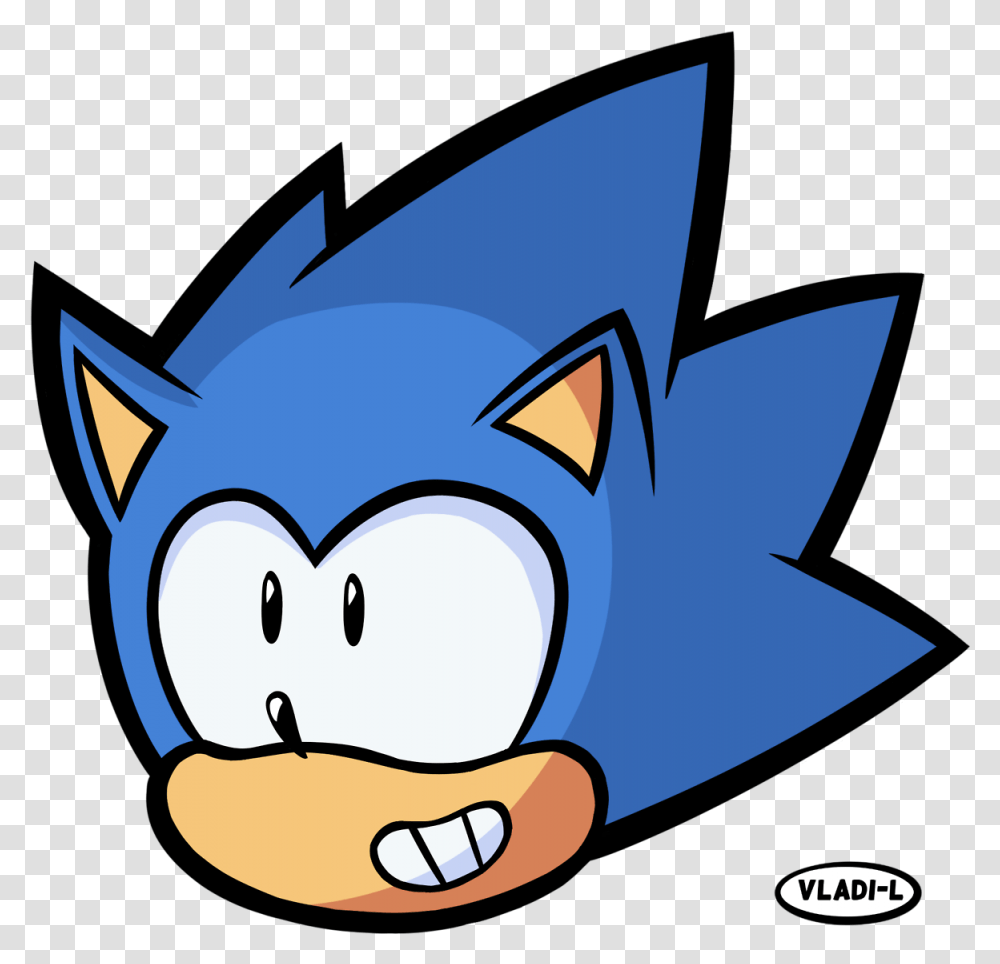 Sonic Mania Sonic Head, Label Transparent Png