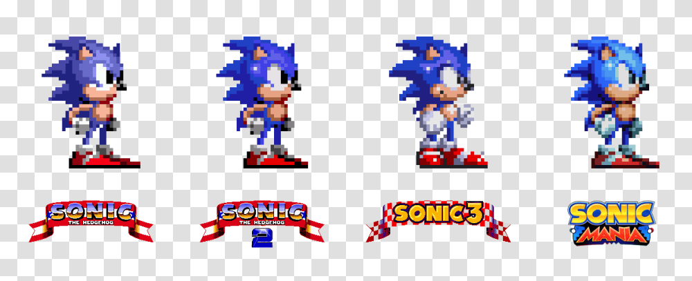 Sonic Mania Sprite Sega Genesis Comparison Nintendoswitch, Super Mario Transparent Png