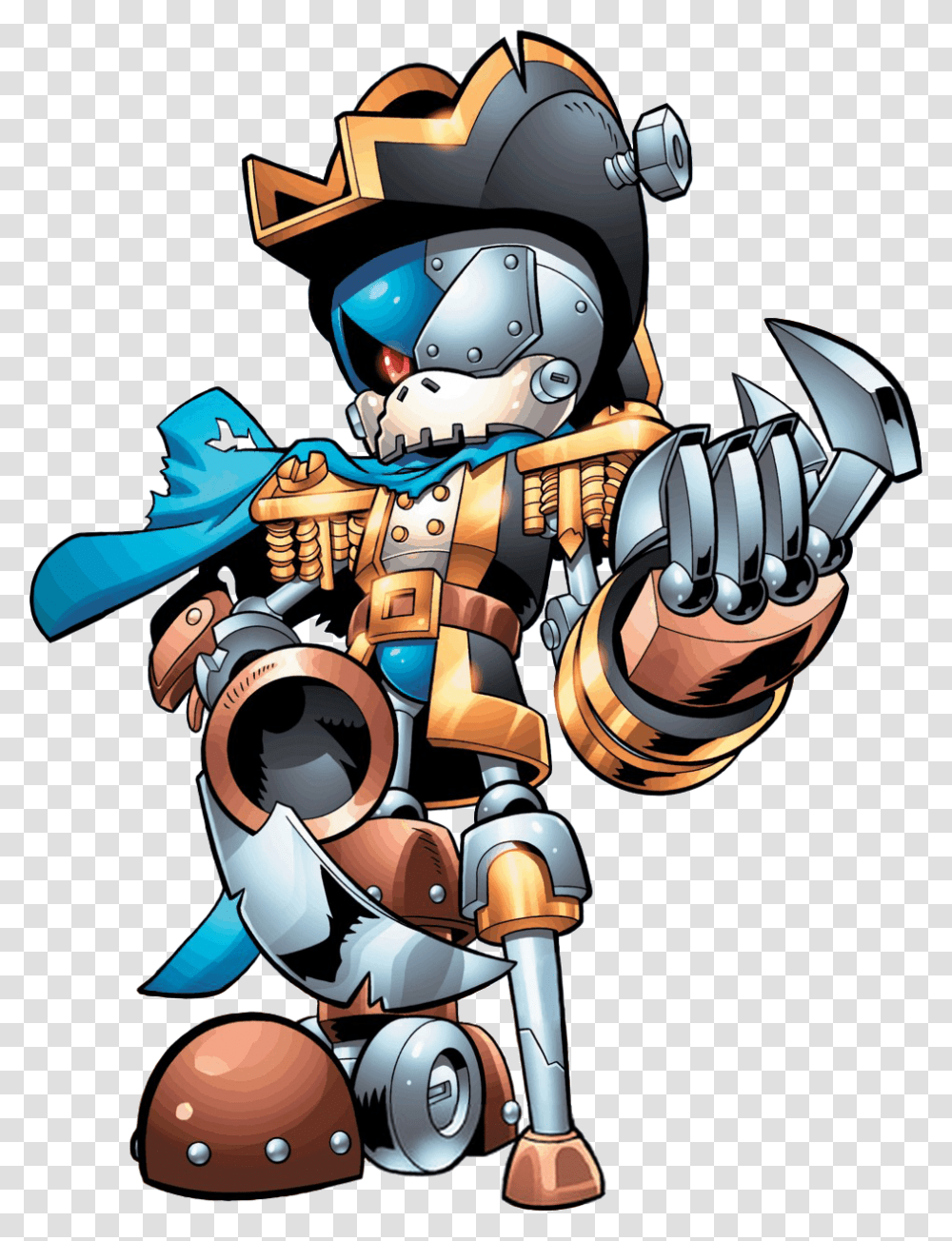 Sonic News Network Sonic Captain Metal, Toy, Hand, Comics, Book Transparent Png
