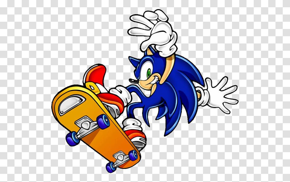 Sonic On Skateboard, Fireman Transparent Png