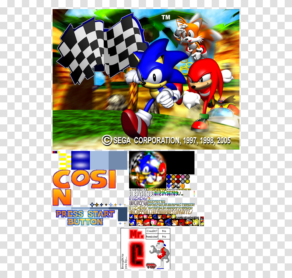 Sonic R Title Screen, Super Mario Transparent Png
