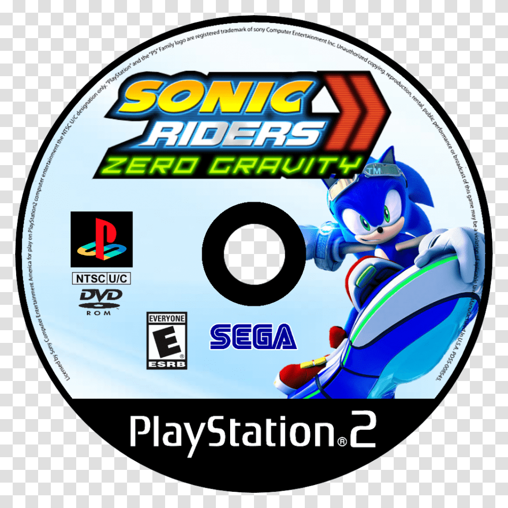 Sonic Riders Zero Gravity Art Sonic Riders Zero Gravity, Disk, Dvd Transparent Png