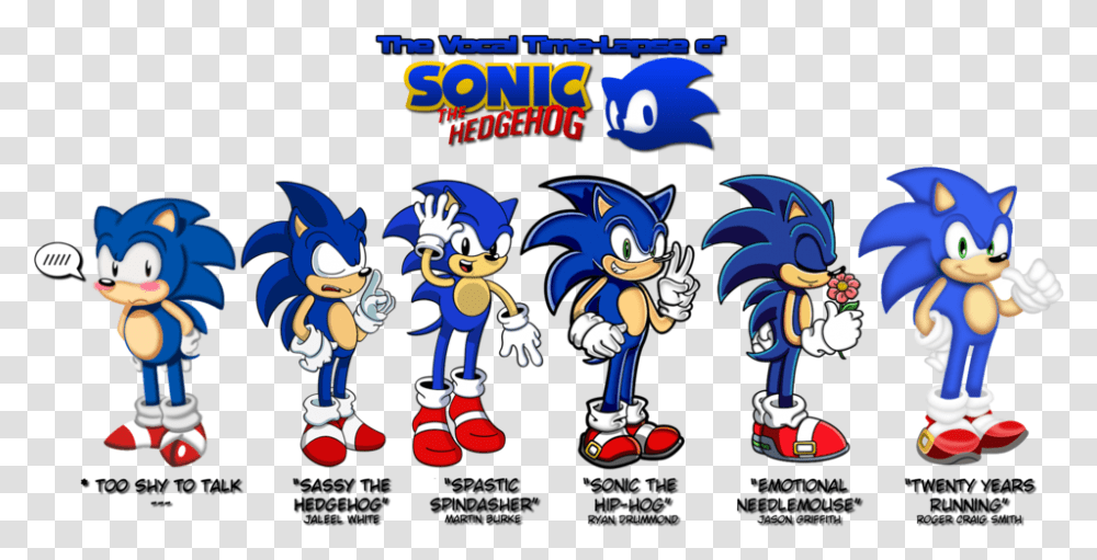 Sonic's Vocal Life Sonic The Hedgehog All Sonics, Toy, Crowd Transparent Png