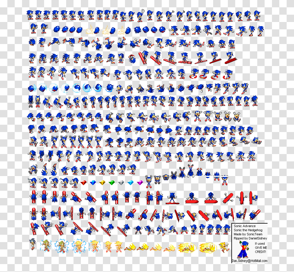 Sonic Sonic Sprite Sheet, Pac Man Transparent Png