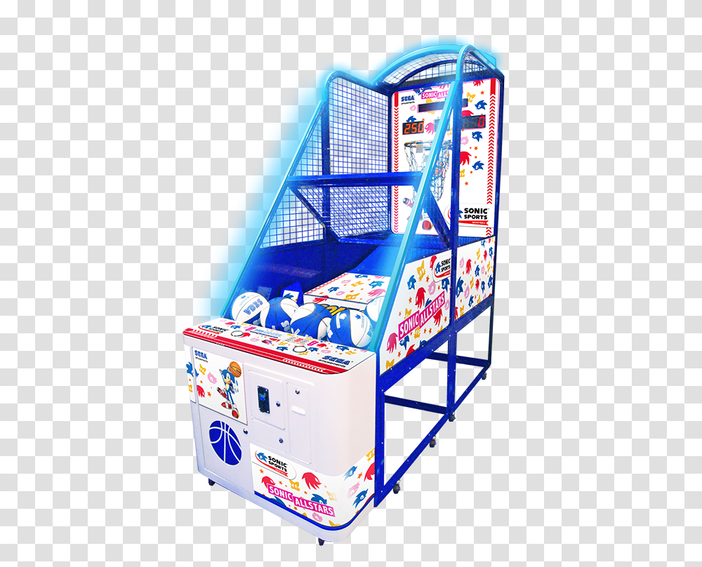 Sonic Sports Basketball Arcade Amusement Game • Sega Arcade Sega Sonic Basketball, Arcade Game Machine Transparent Png