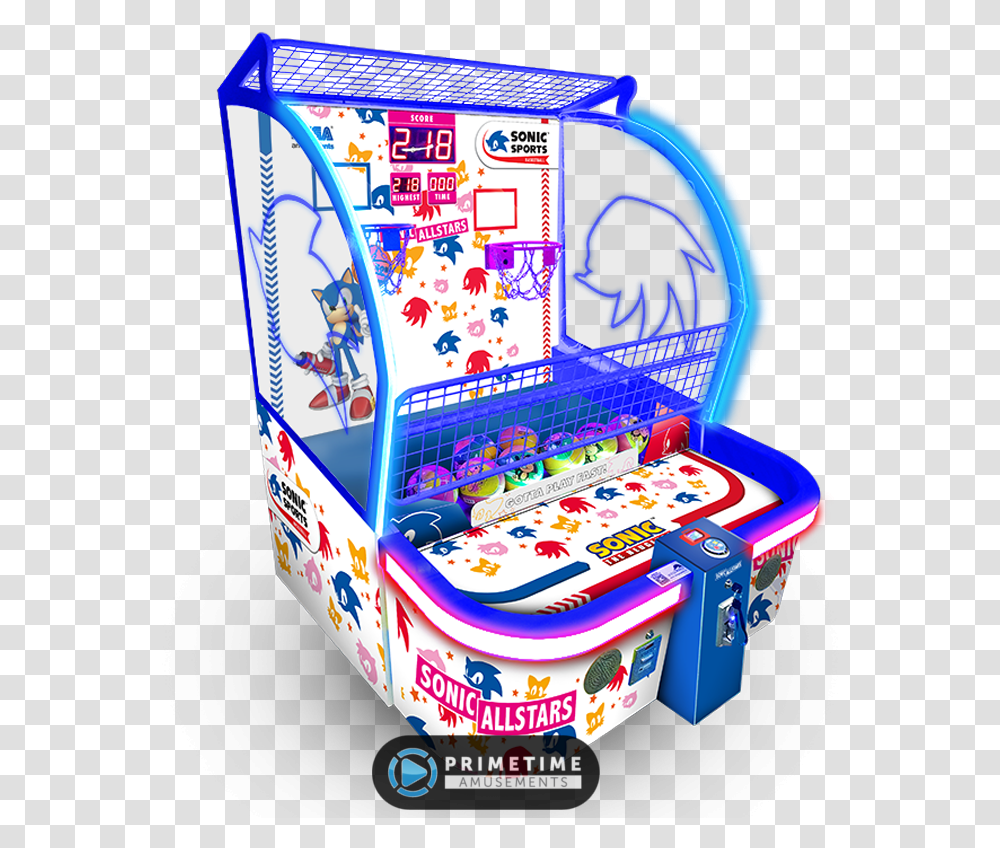 Sonic Sports Basketball By Sega Amusements Sonic Sports Kids Basketball, Arcade Game Machine Transparent Png