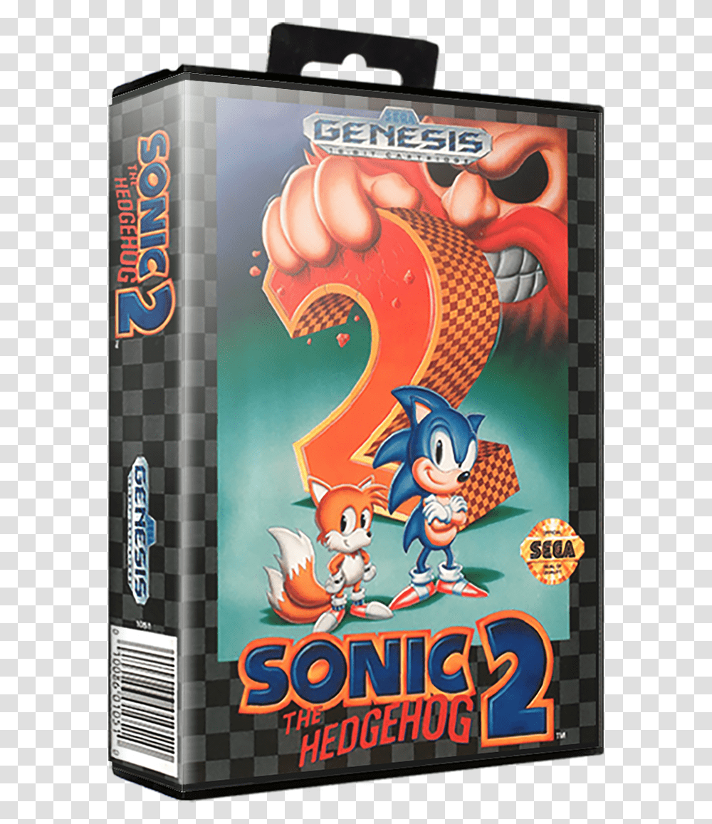 Sonic The Hedgehog 2 Mega Drive, Poster, Advertisement, Label Transparent Png