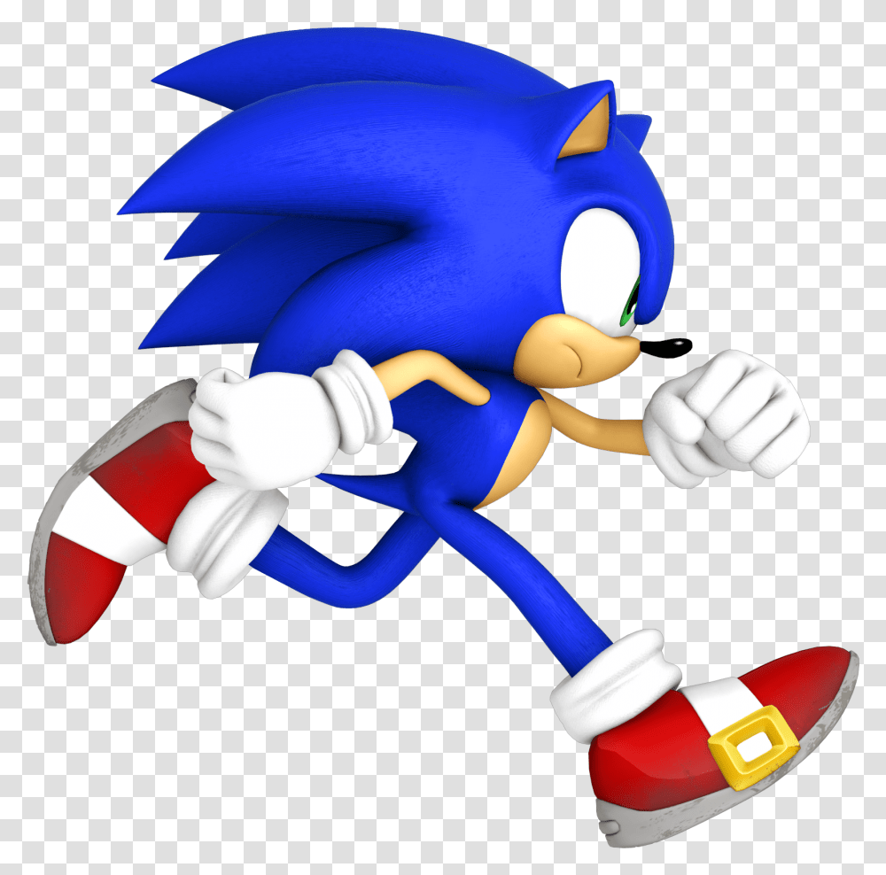 Sonic The Hedgehog 4png Sonic The Hedgehog Running, Toy, Hand, Figurine Transparent Png
