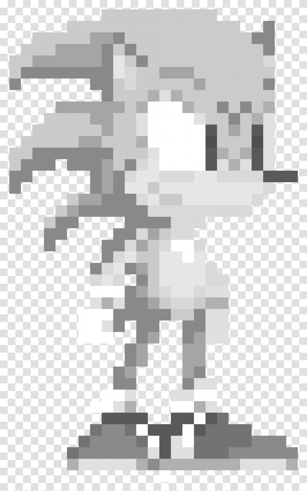 Sonic The Hedgehog Black And White, Rug, Machine, Cross Transparent Png