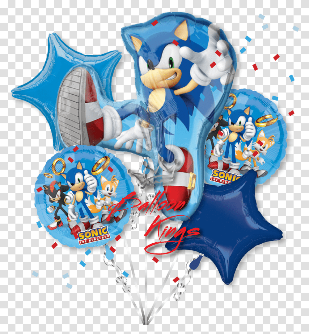 Sonic The Hedgehog Bouquet, Paper, Confetti Transparent Png