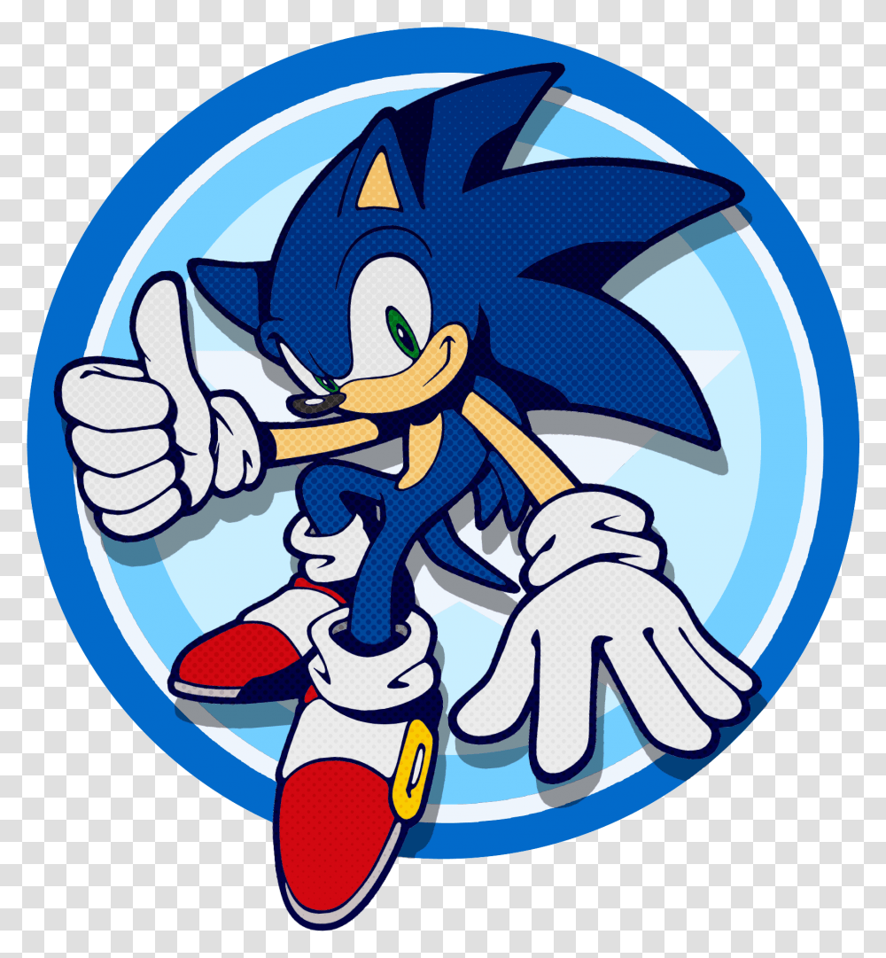 Sonic The Hedgehog Circle Clipart Sonic The Hedgehog 2d, Hand, Graphics, Pants, Clothing Transparent Png