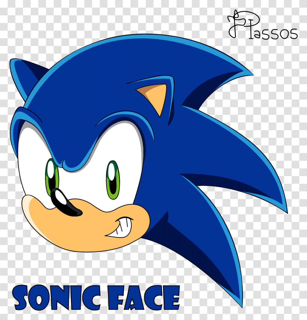 Sonic The Hedgehog Face Sonic X By Tails Sonic And Tails Face, Animal, Mammal Transparent Png