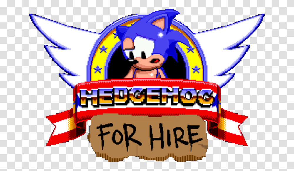 Sonic The Hedgehog Game Logo, Pac Man, Crowd, Poster Transparent Png