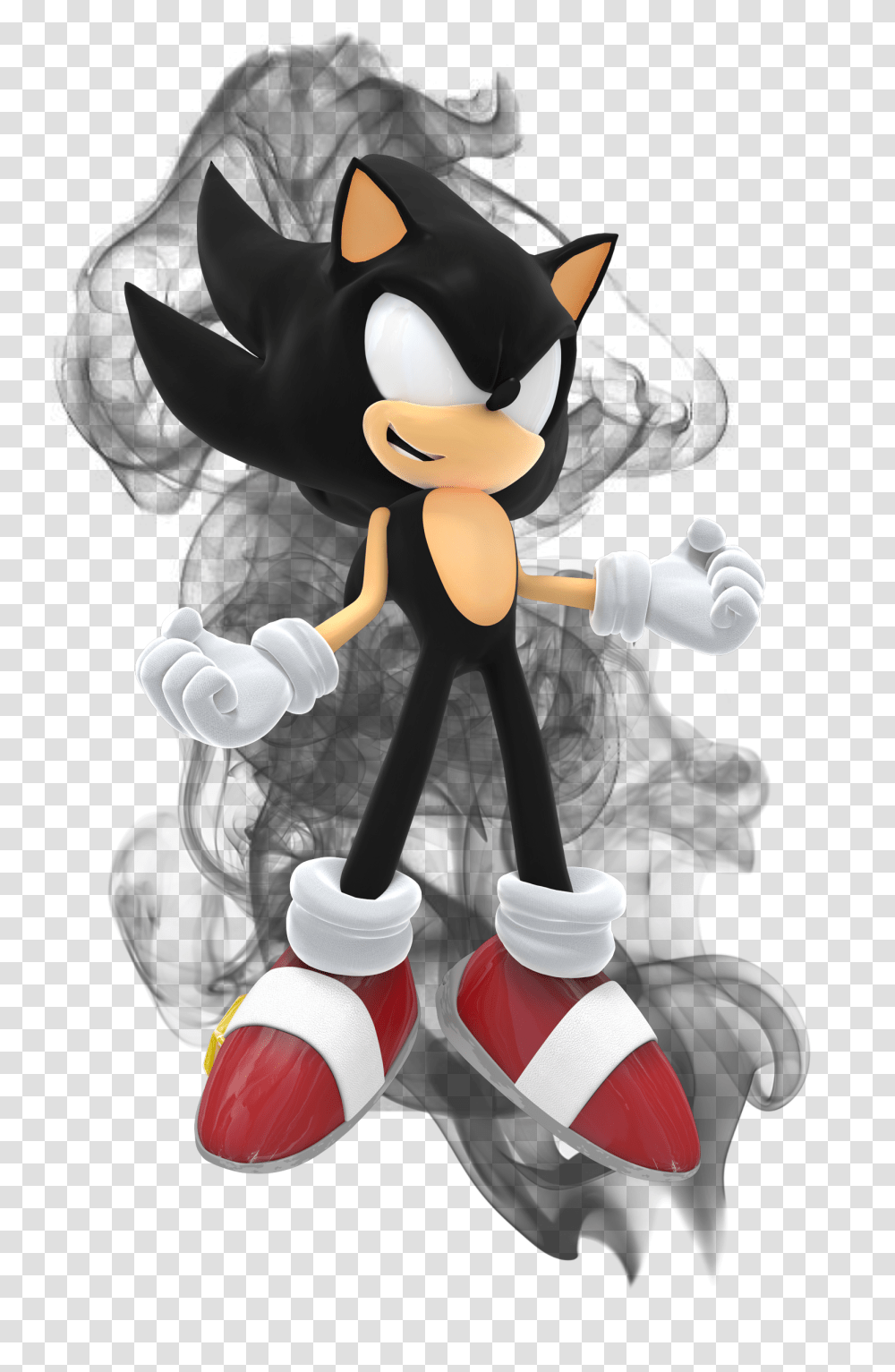 Sonic The Hedgehog Images Dark Super Sonic Hd Wallpaper Picsart Black Smoke, Toy, Figurine, Plush, Doll Transparent Png