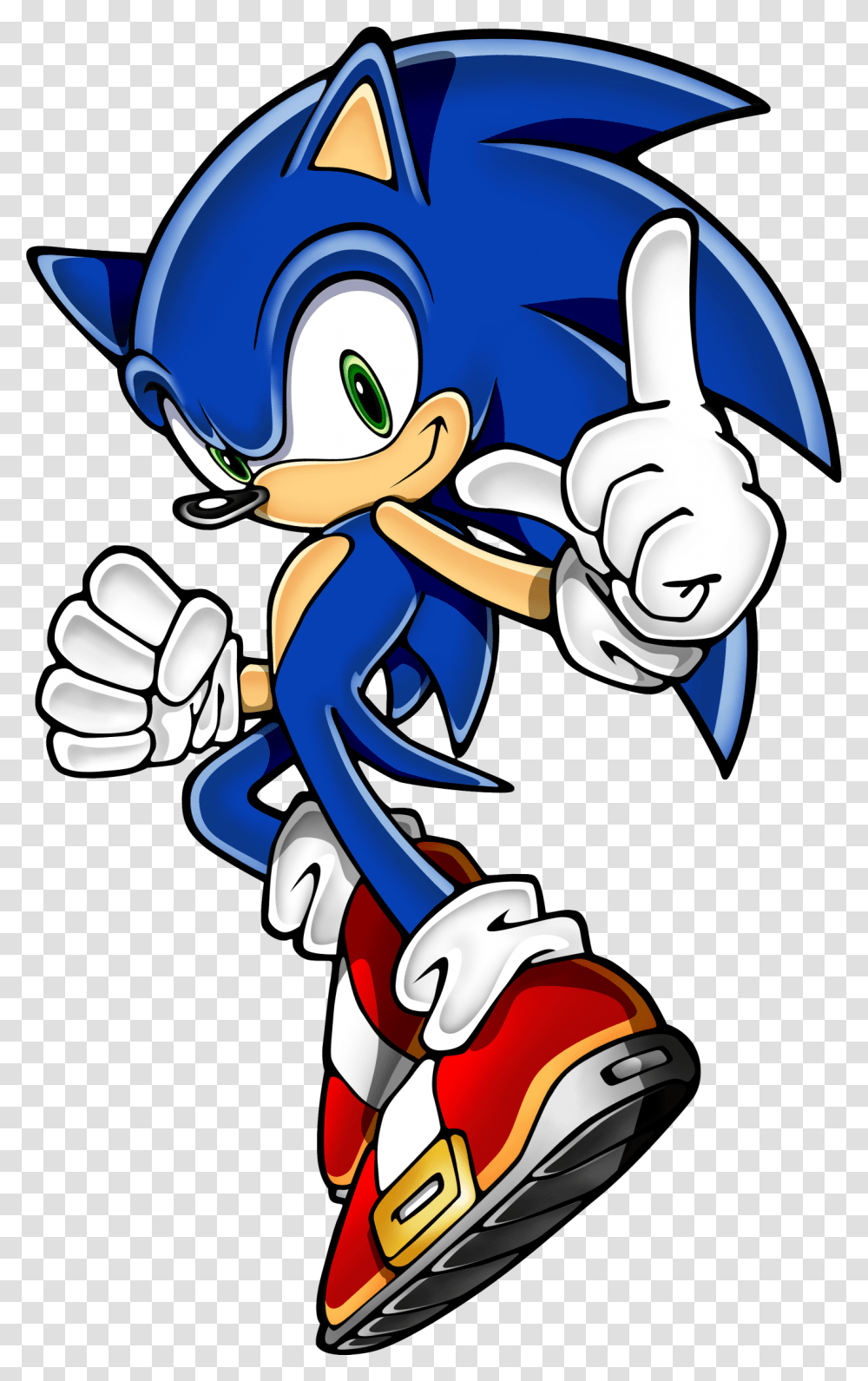 Sonic The Hedgehog Large, Hand, Book Transparent Png