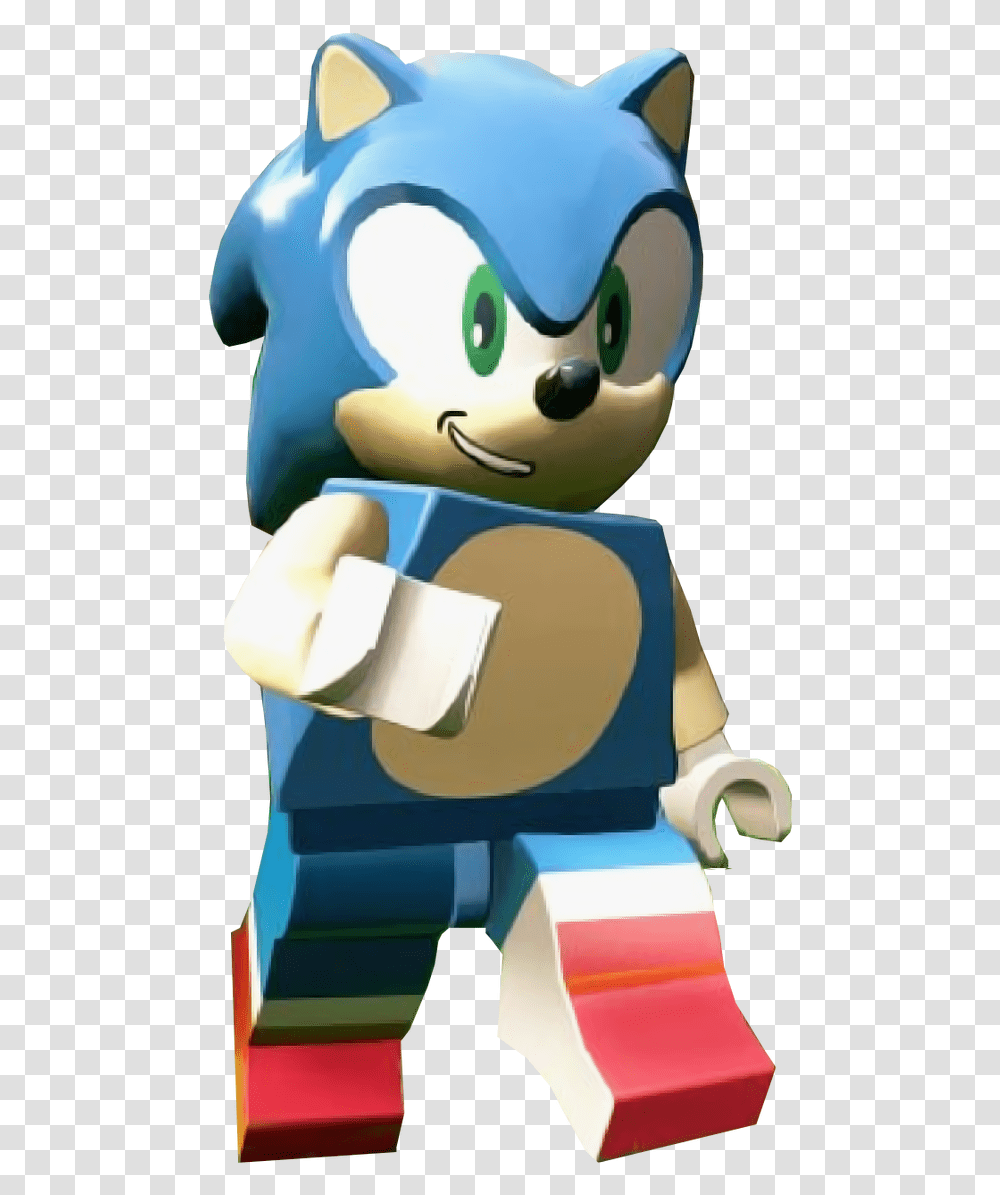 Sonic The Hedgehog Lego Sonic, Toy, Cushion, Brace Transparent Png