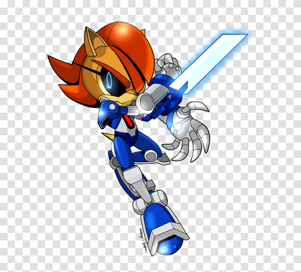 Sonic The Hedgehog Metal Sally, Toy, Robot Transparent Png