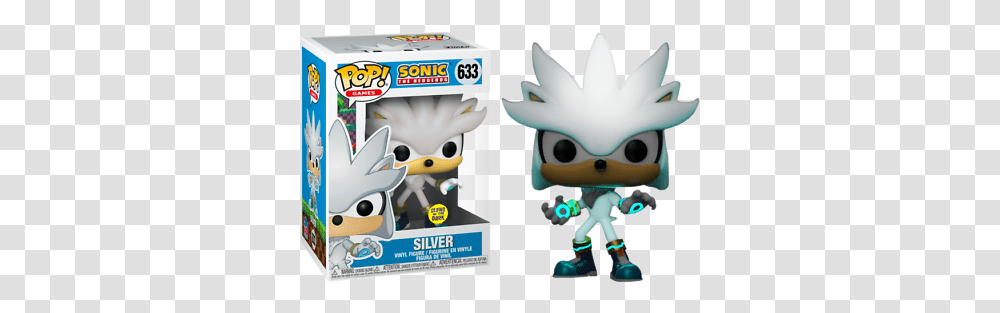 Sonic The Hedgehog Silver Glow In The Dark 30th Anniversary 633 Pop Vinyl Ebay Silver Sonic Funko Pop, Toy, Angry Birds Transparent Png