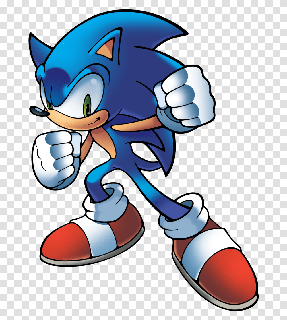 Sonic The Hedgehog Sonic The Hedgehog Comic, Hand, Toothpaste Transparent Png
