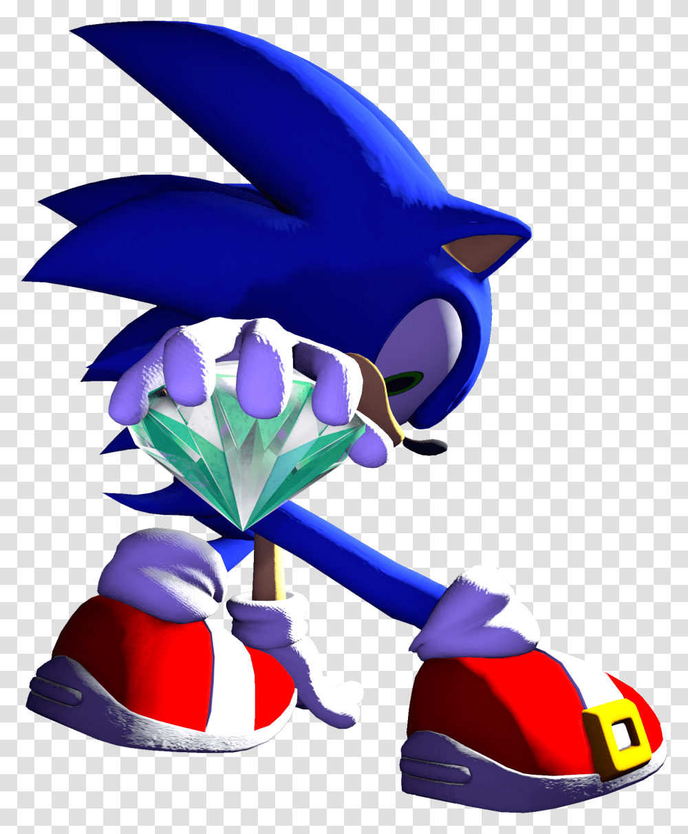 Sonic The Hedgehog With Emerald, Blue Jay, Bird Transparent Png