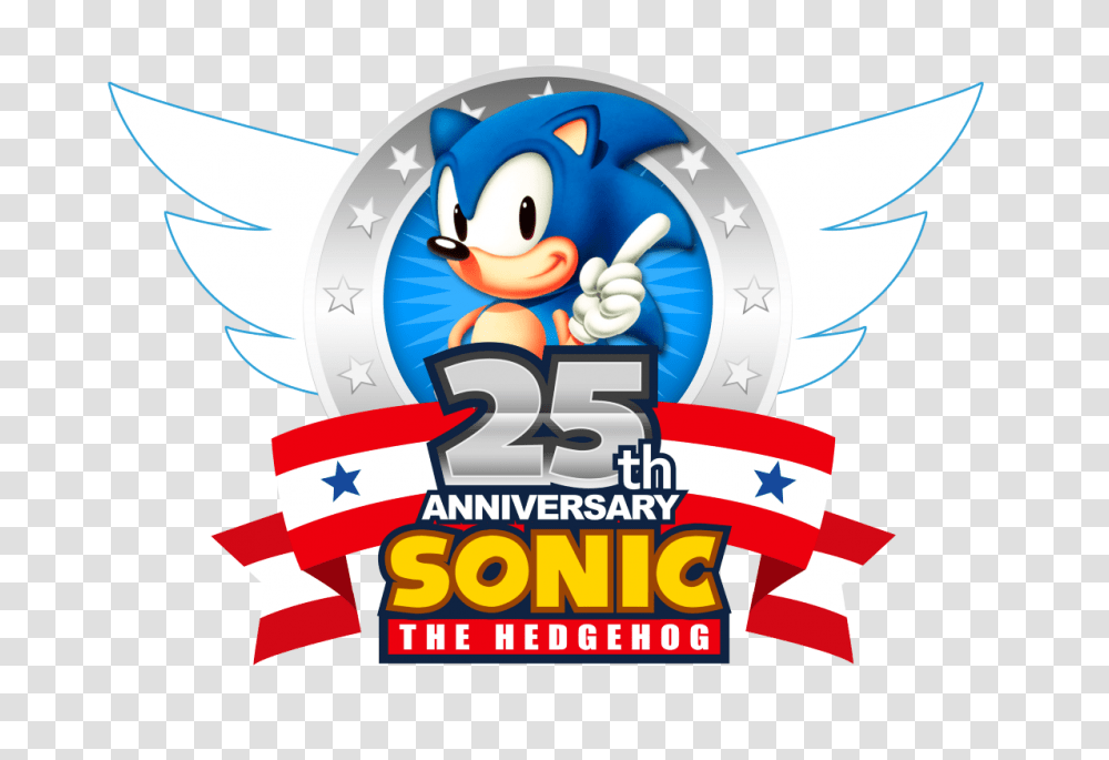 Sonic The Hedgehog Years In Marketing And Brand Communication, Label, Advertisement, Poster Transparent Png