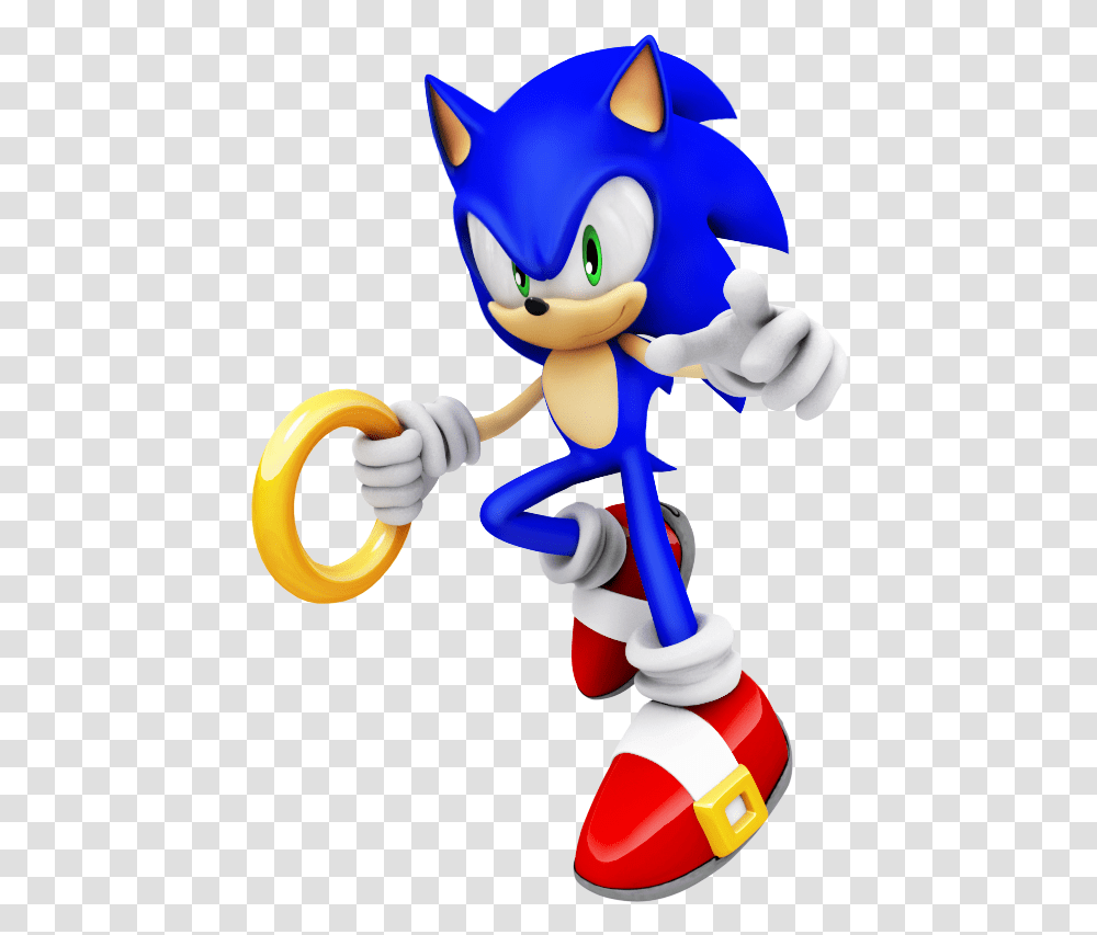 Sonic The Hedgehogbasicupgrade1 Sonic The Hedgehog With Ring, Toy, Rattle Transparent Png
