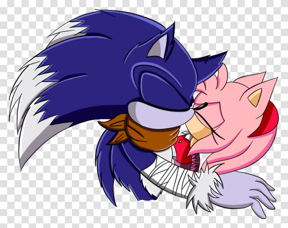 Sonic The Werehog And Amy Rose Kissing Sonic Boom Sonic Boom Sonic The Werehog, Helmet, Dragon Transparent Png