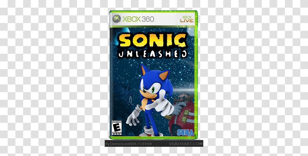 Sonic Unleashed Xbox 360 Box Art Cover By Demonlord555 Xbox 360, Advertisement, Poster, Flyer, Paper Transparent Png