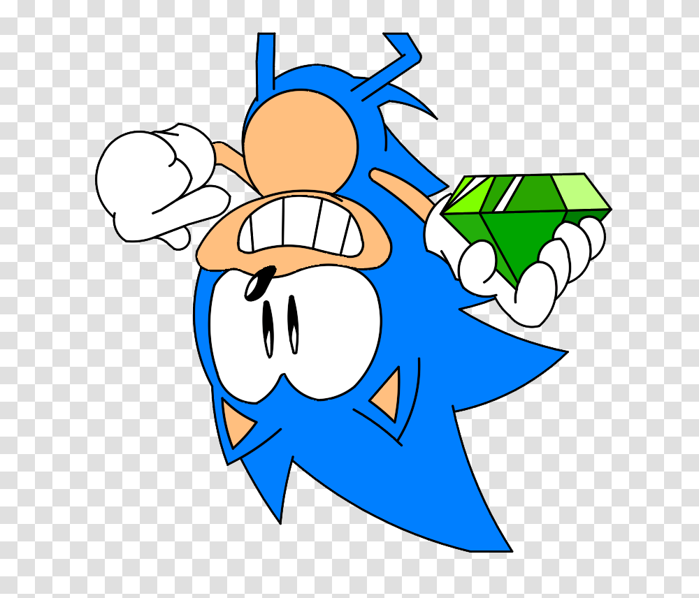 Sonic With Chaos Emerald, Recycling Symbol Transparent Png
