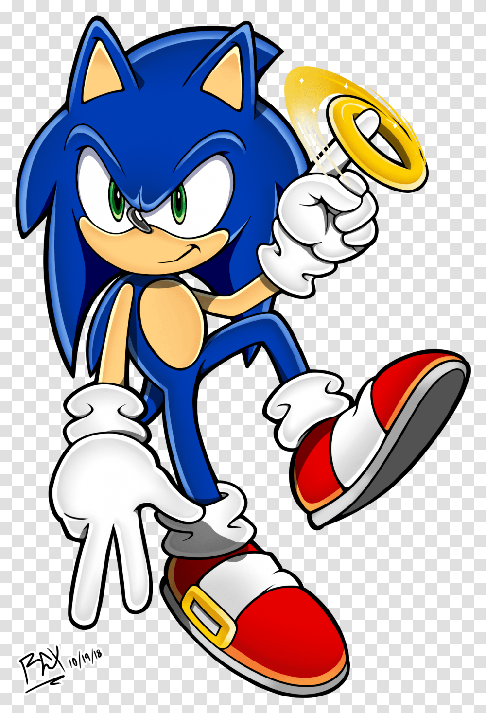 Sonic With Ring, Hand, Fist Transparent Png