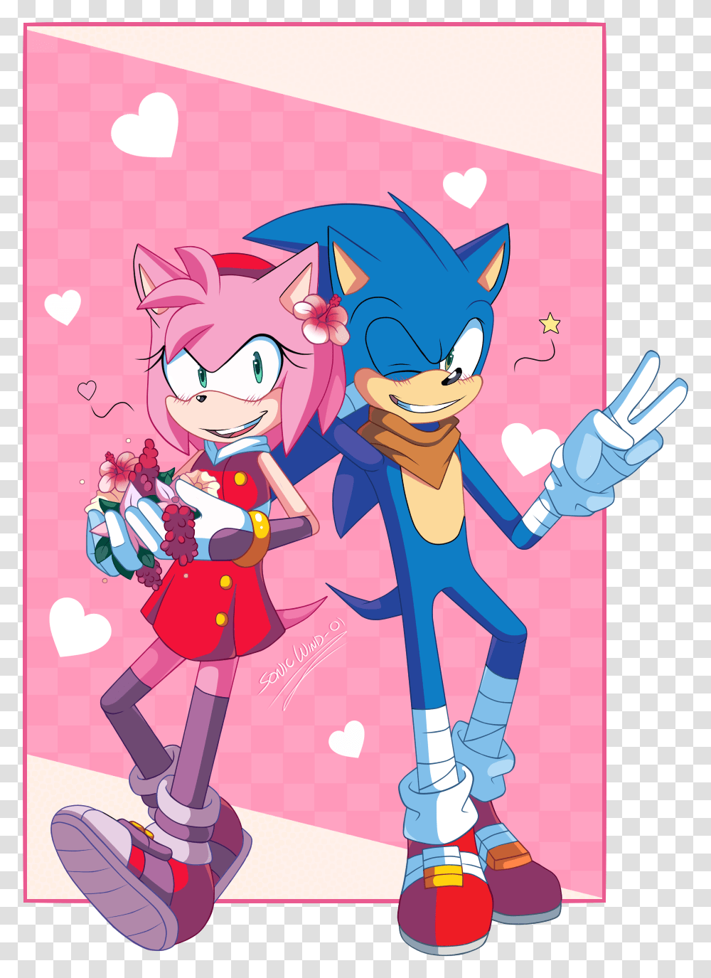 Sonic X Amy Boom, Person, Paper Transparent Png