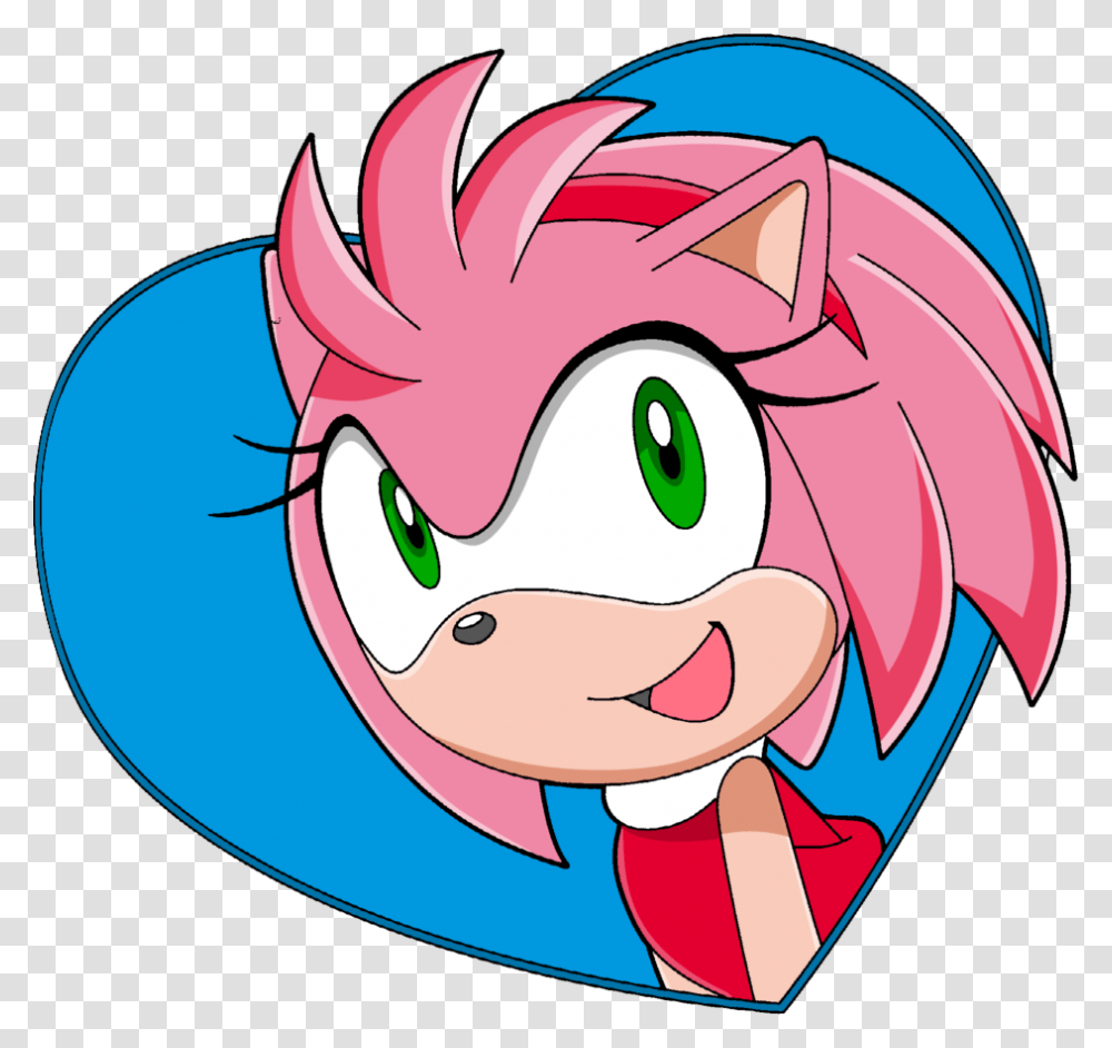 Sonic X Amy Rose Heart, Label Transparent Png