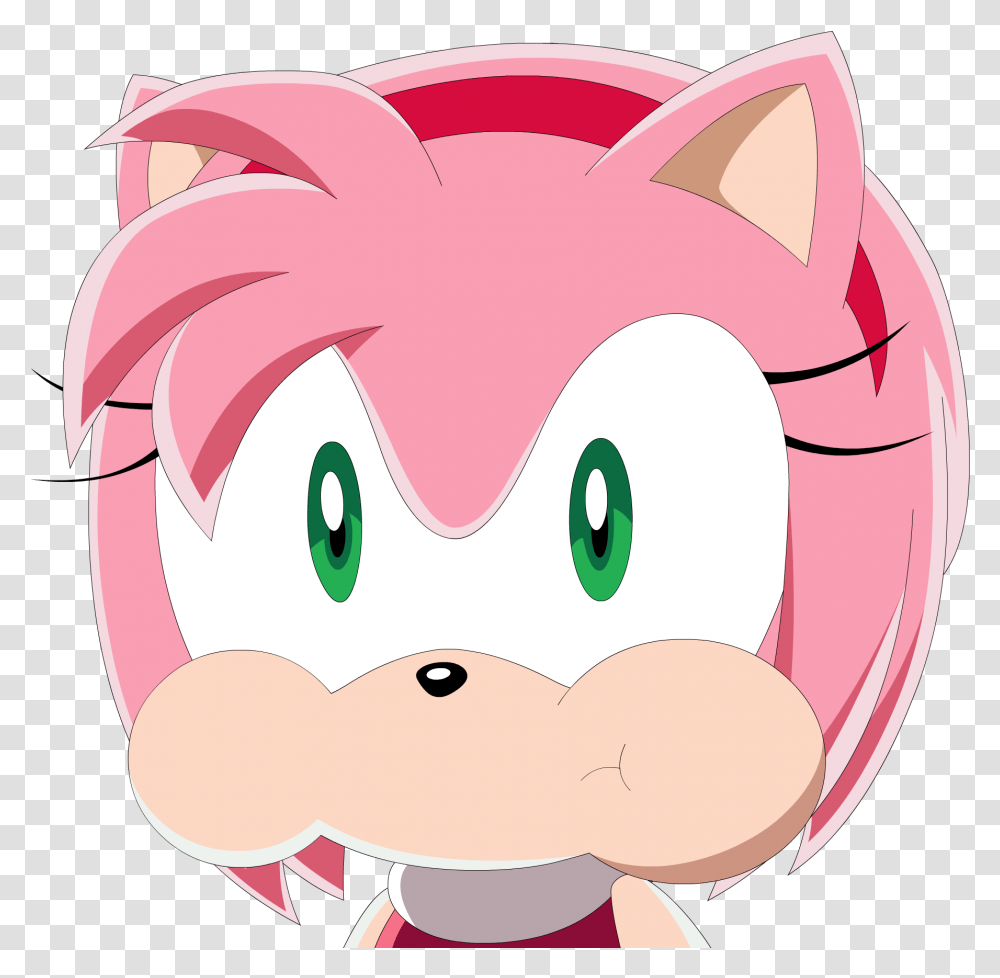 Sonic X Amy Rose Puffy Cheeks, Plush, Toy, Piggy Bank, Art Transparent Png