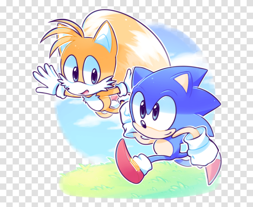 Sonic Y Tails Fan Art, Animal, Sea Life, Mammal Transparent Png